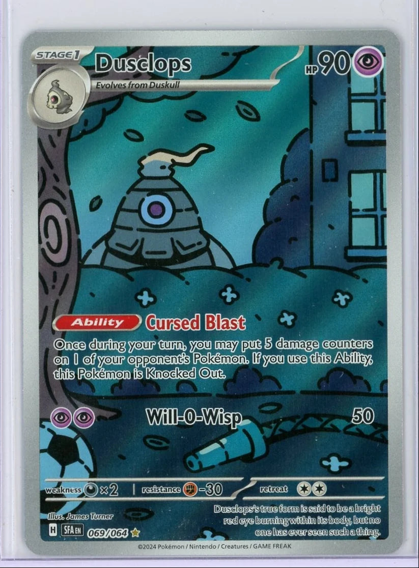 Dusclops Pokémon Shrouded Fable Illustration Rare #069/064