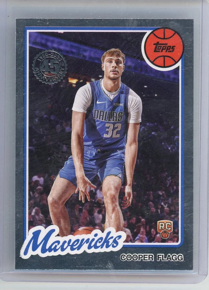 Cooper Flagg 2025-26 Topps 45h Anniversary foil rookie card