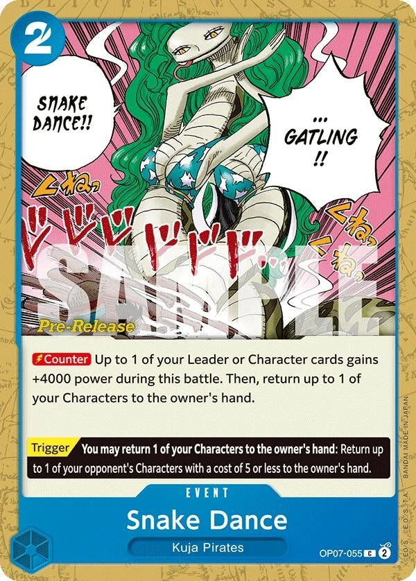 Snake Dance (OP07-055) (500 Years in the Future Pre-Release Cards) (OP07 PRE)