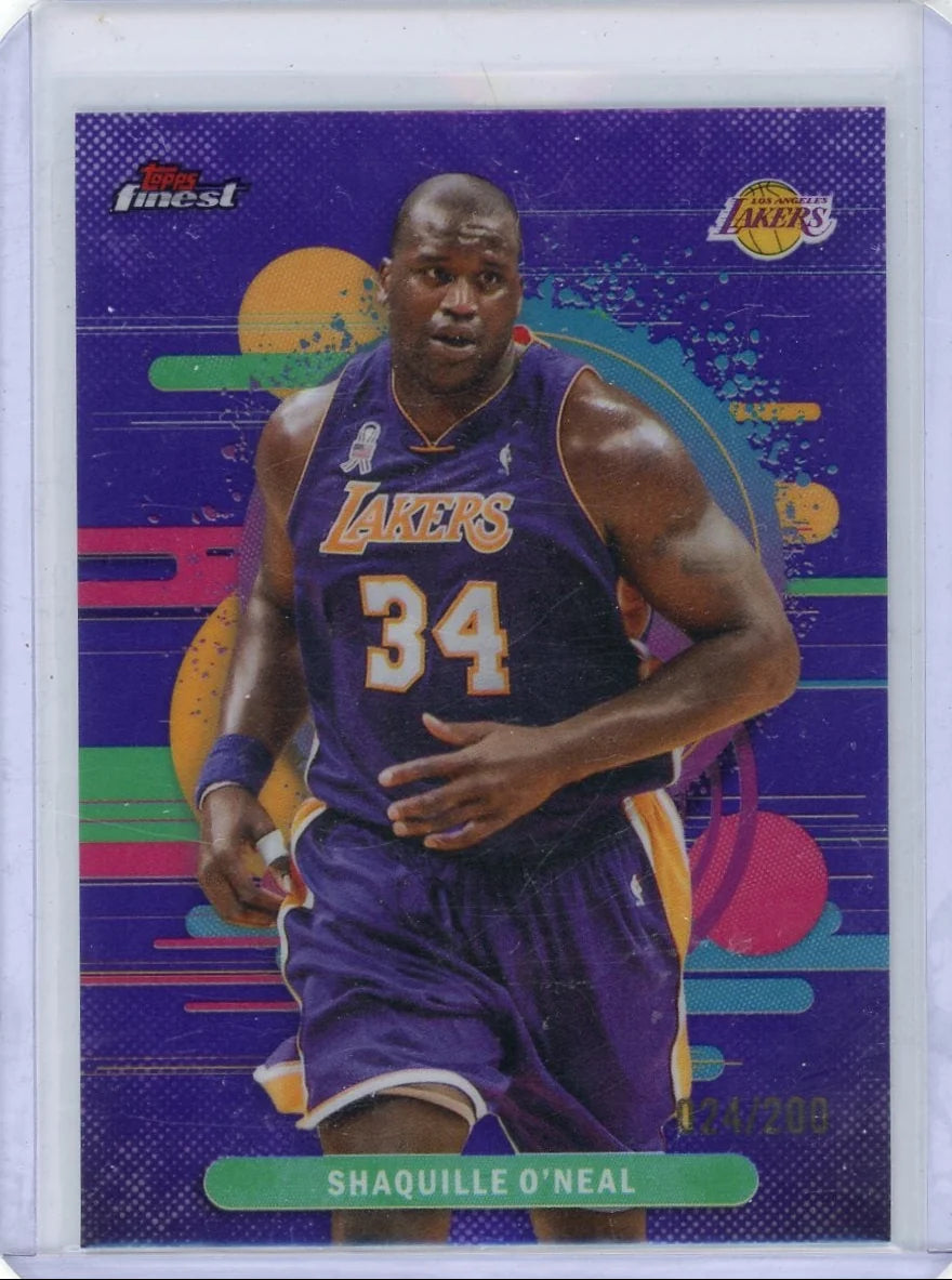 Shaquille O'Neal 2025-26 Topps Finest Purple Refractor #'d 024/200