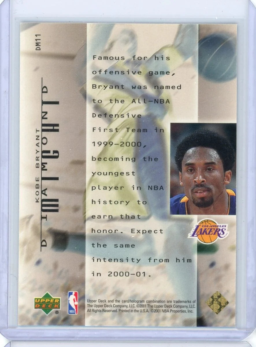 Kobe Bryant 2001 Upper Deck Black Diamond Diamond Might