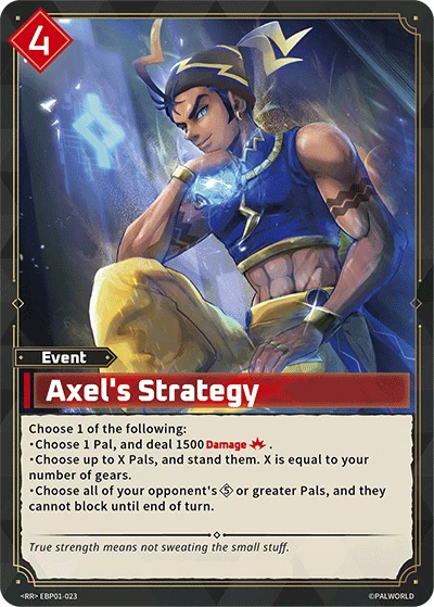 Axel's Strategy (EBP01-023) (Dawn of Palpagos) (EBP01)