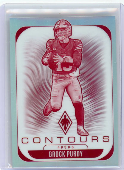 Brock Purdy 2025 Panini Phoenix Contours