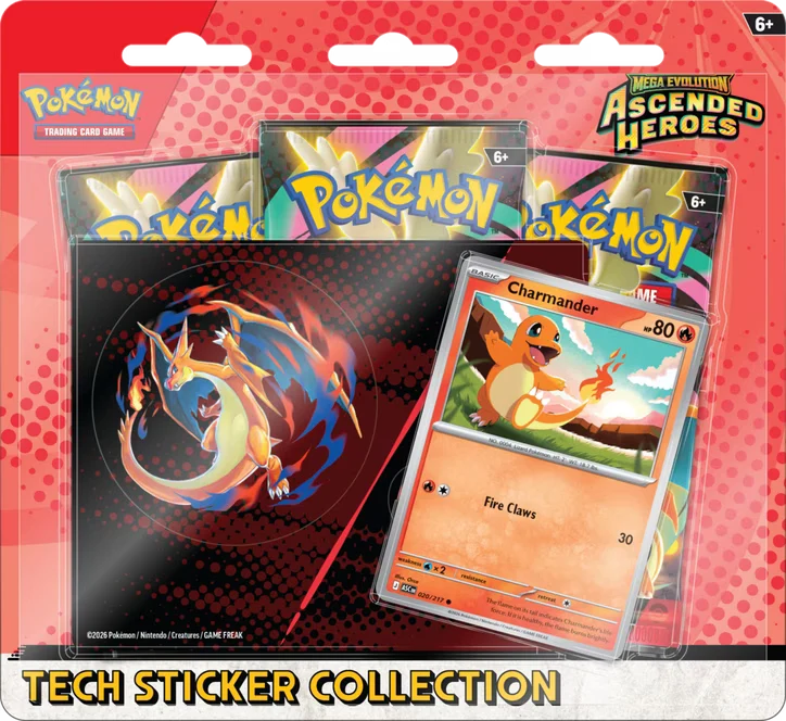 Pokémon Mega Evolution Ascended Heroes Tech Sticker Collection