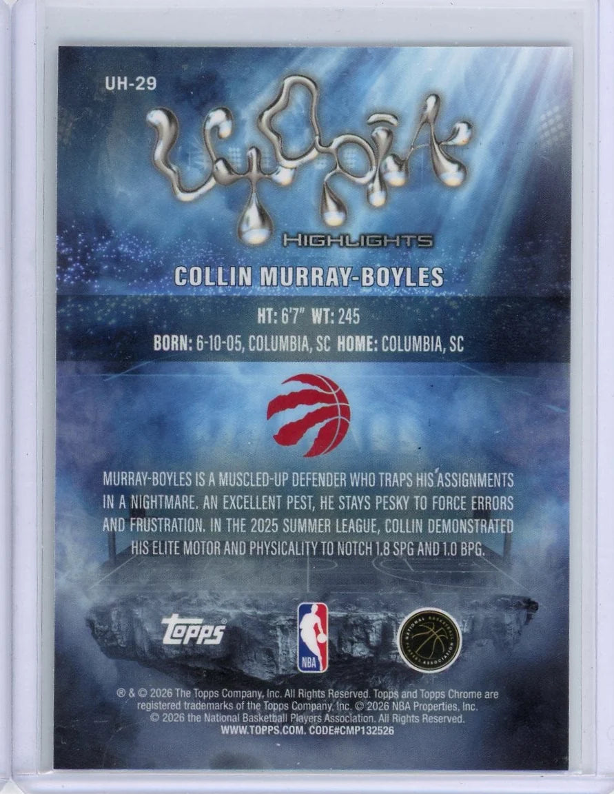 Collin Murray-Boyles 2025-26 Topps Chrome X Cactus Jack Blue Utopia Highlights #'d 009/150