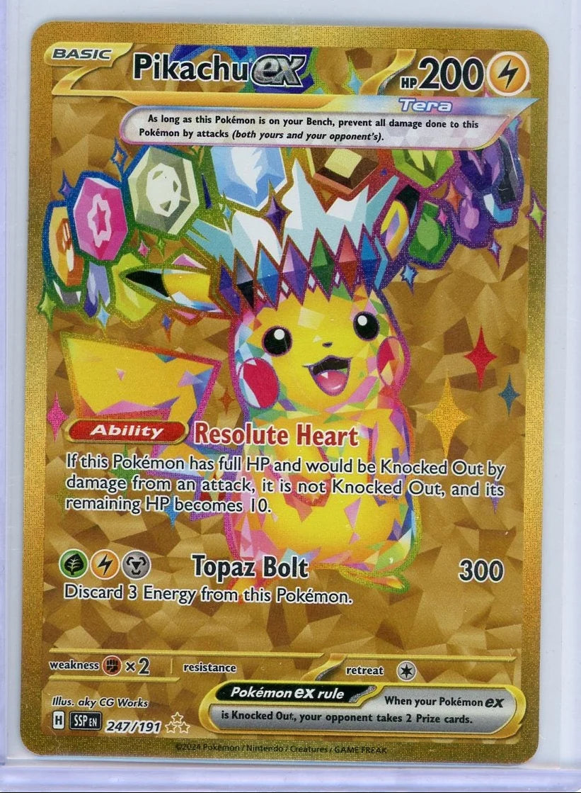 Pikachu EX Pokémon Surging Sparks #247/191