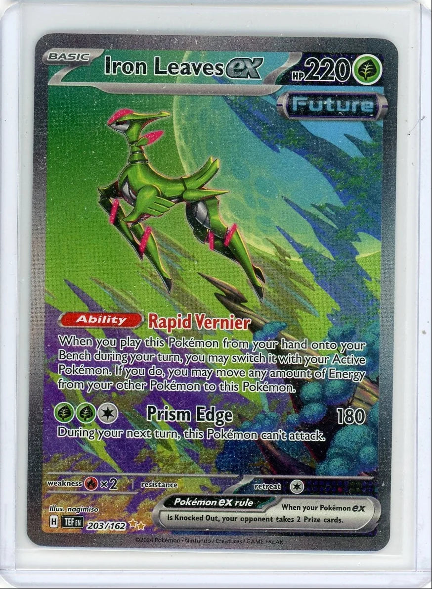 Iron Leaves ex 2024 Pokemon Temporal Forces Special Illustration rare #203/162