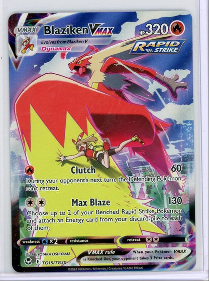 Blaziken Vmax Pokémon Silver Tempest Trainer Gallery #TG15/TG30