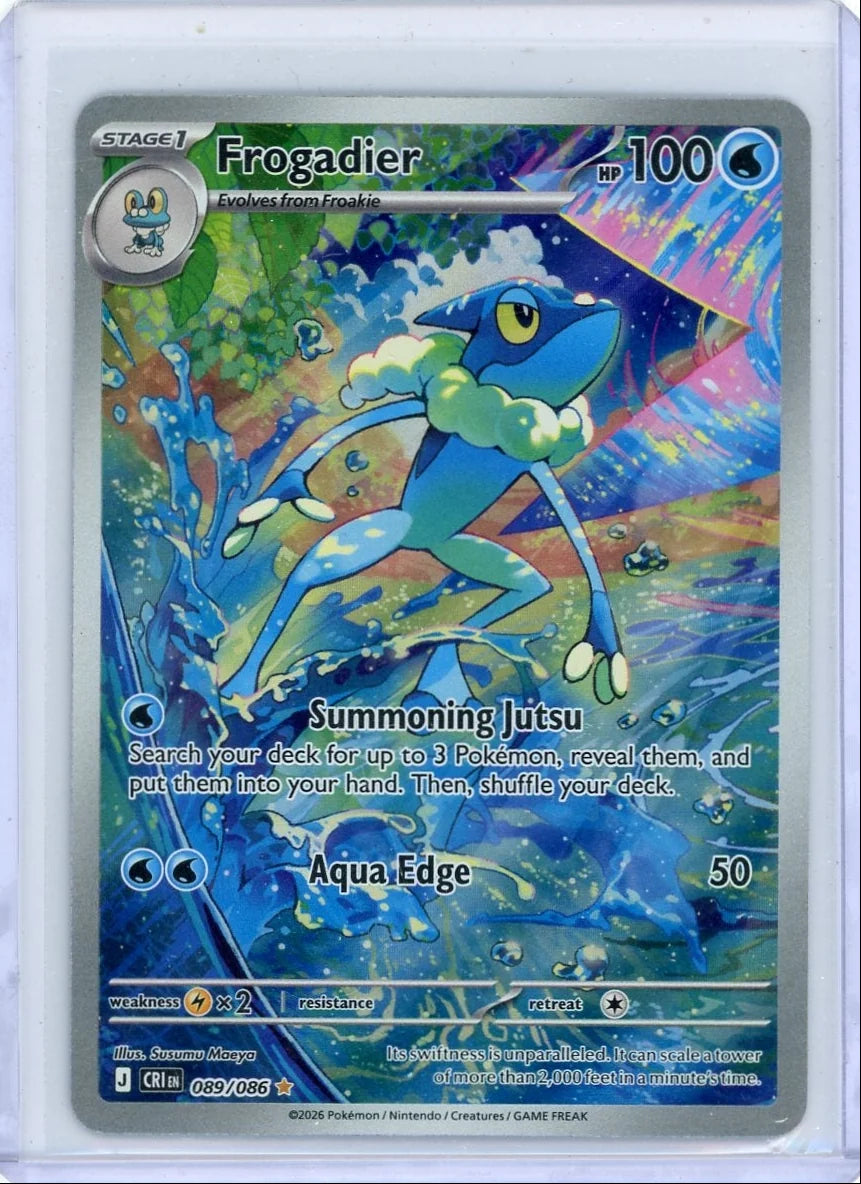 Frogadier Pokémon CRI en Chaos Rising Illustration Rare #089/086