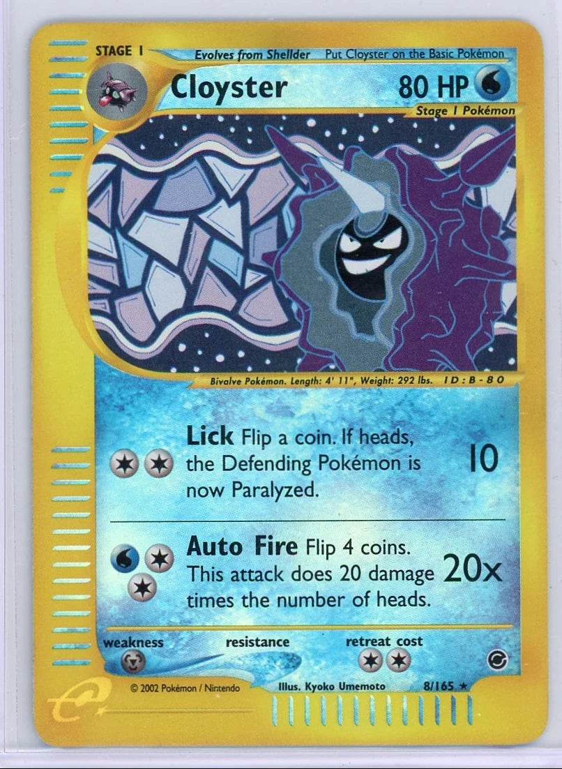 Cloyster Pokémon Expedition Reverse Holo #8/165 (LP)
