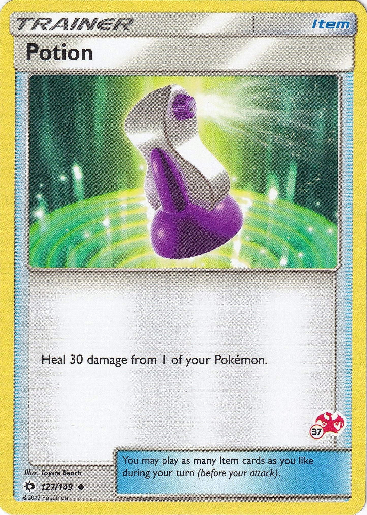 Potion - 127/149 (#37 Charizard Stamped) (127/149) (Battle Academy) (BTA)