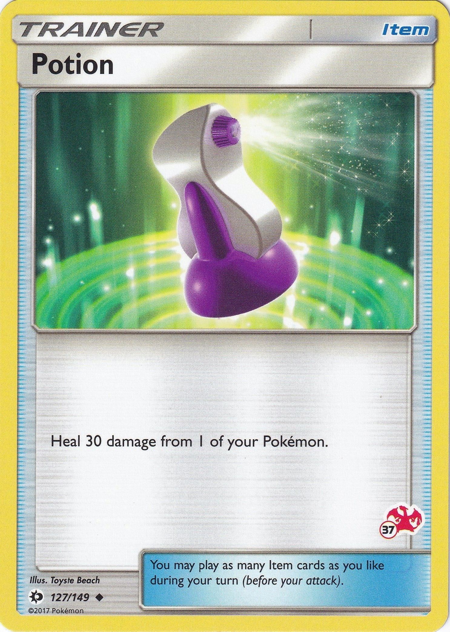 Potion - 127/149 (#37 Charizard Stamped) (127/149) (Battle Academy) (BTA)