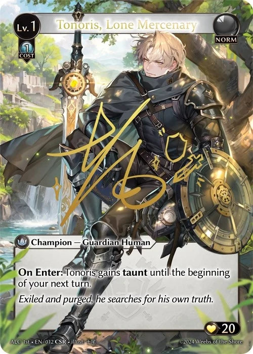Tonoris, Lone Mercenary (CSR) (ALC1E) (012) (Alchemical Revolution) (ALC)