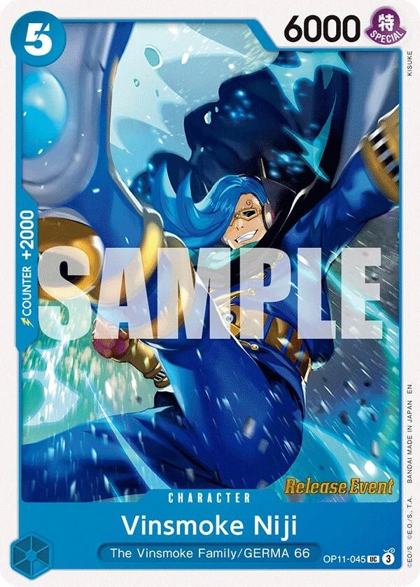 Vinsmoke Niji (OP11-045) (A Fist of Divine Speed Release Event Cards) (OP11 RE)
