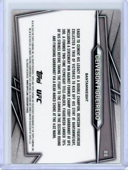 Deiveson Figueiredo 2026 Topps Chrome red raywave #'d 3/5