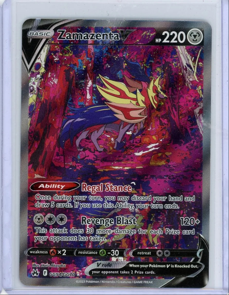 Zamazenta V Pokémon Crown Zenith Ultra Rare #GG54/GG70