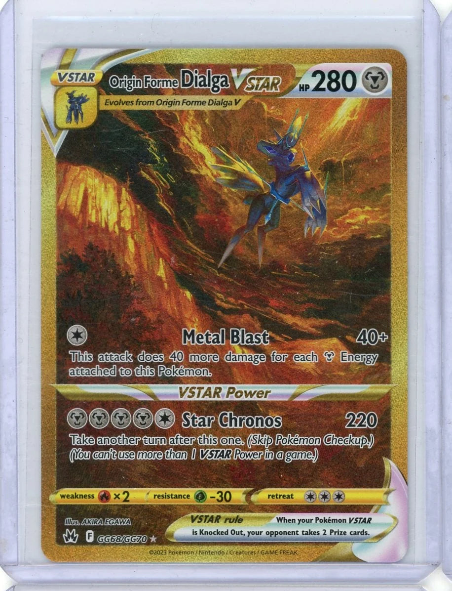 Dialga VSTAR Pokemon Crown Zenith Galarian Gallery #GG68/GG70