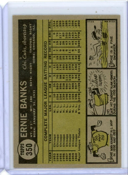 Ernie Banks 1961 Topps #350