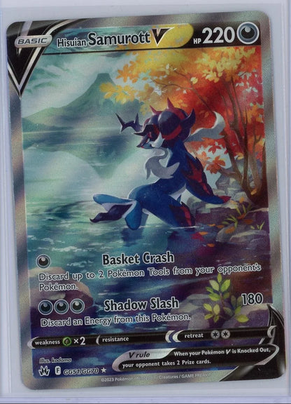 Hisuian Samurott V Pokémon Crown Zenith Ultra Rare #GG51/GG70