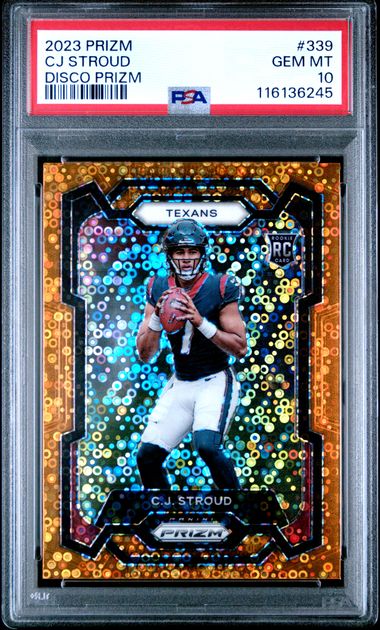 CJ Stroud 2024 Panini Prizm Disco Prizm Rookie PSA 10
