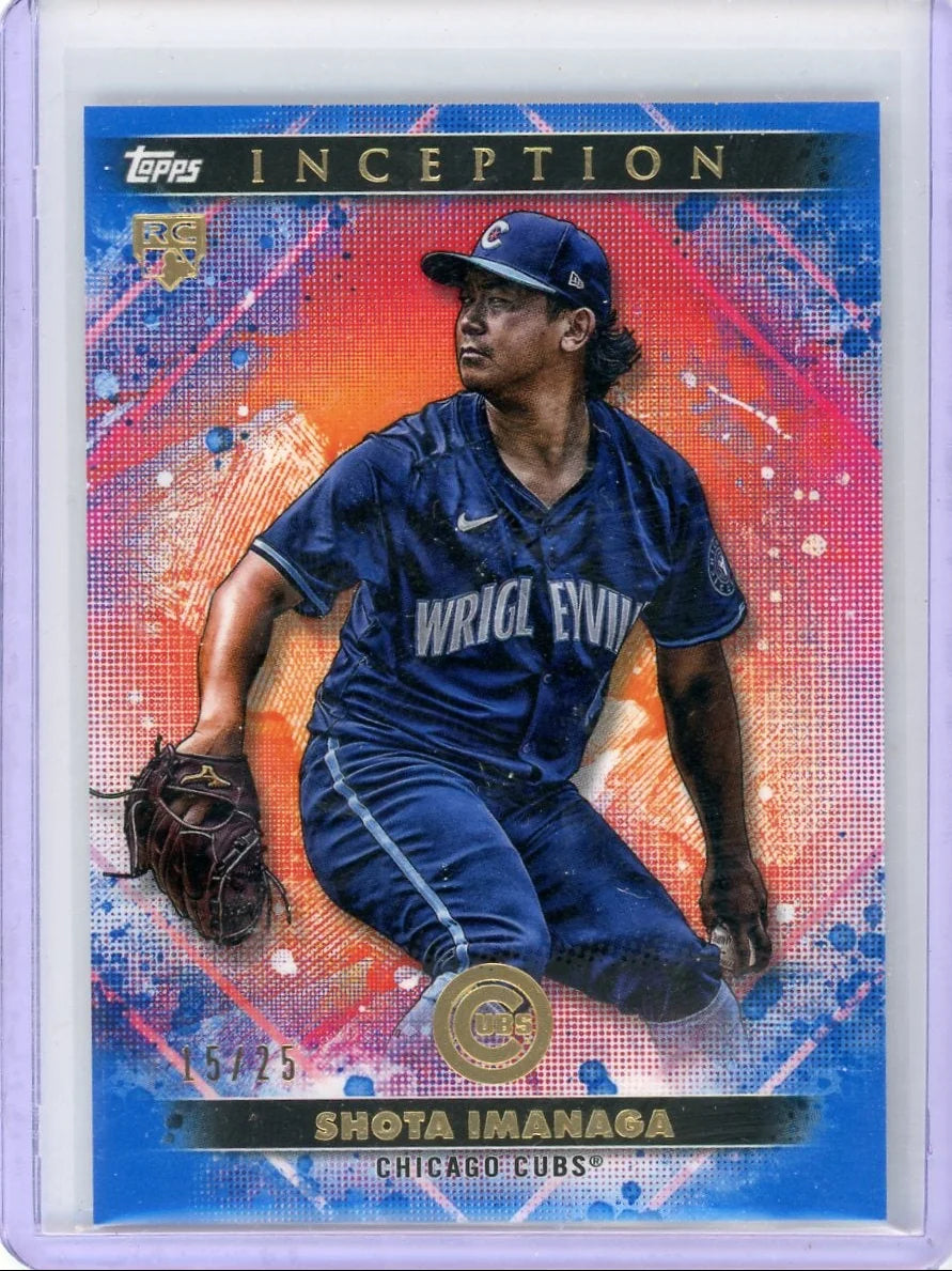 Shota Imanaga 2024 Topps Inception Blue Rookie #'d 15/25