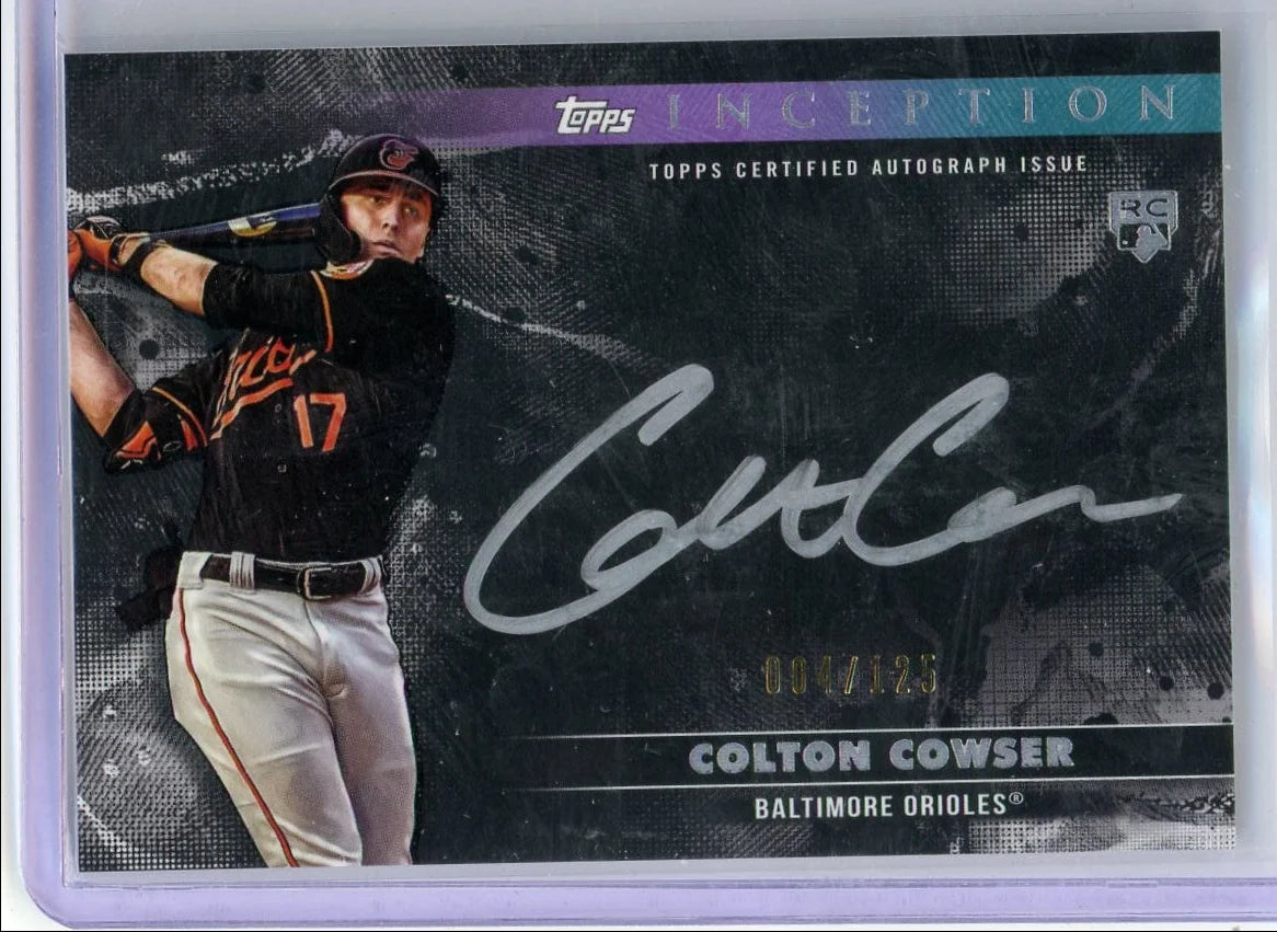 Colton Cowser 2024 Topps Inception Rookie Autograph #'d 004/125