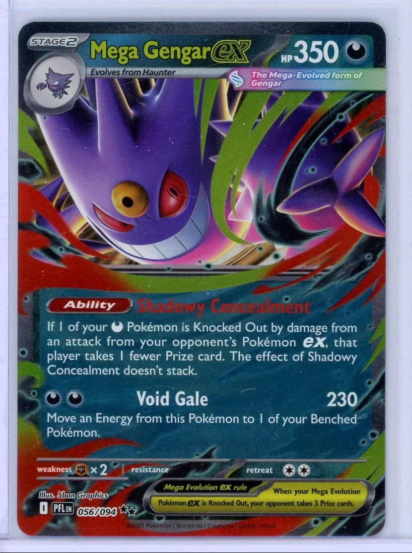 Mega Gengar EX Pokémon Phantasmal Flames #056/094