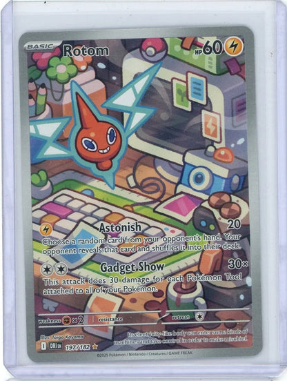 Rotom Pokémon Destined Rivals Illustration Rare #197/182