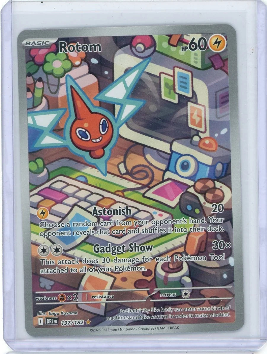 Rotom Pokémon Destined Rivals Illustration Rare #197/182