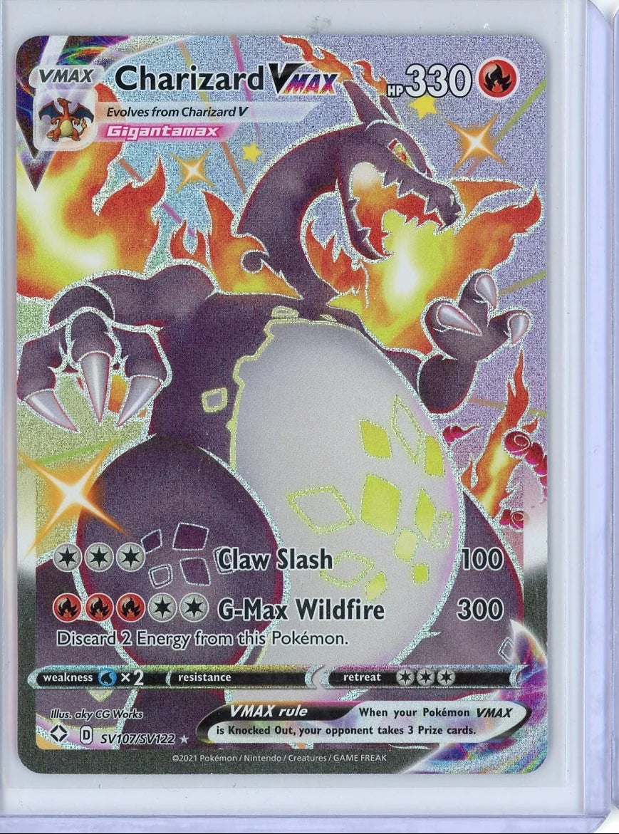 Charizard Vmax Pokémon Shining Fates Shiny Full-Art #SV107/SV122