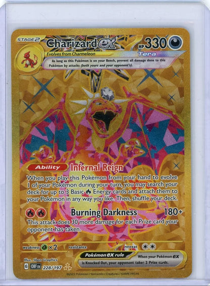 Charizard ex Pokémon Obsidian Flames Gold Hyper Rare #228/197