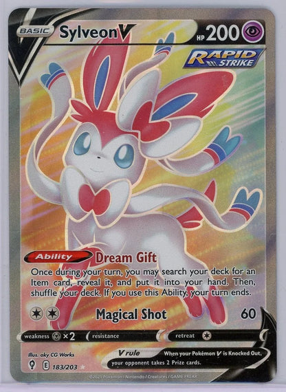 Sylveon V 2021 Pokémon Evolving Skies Full-Art #183/203
