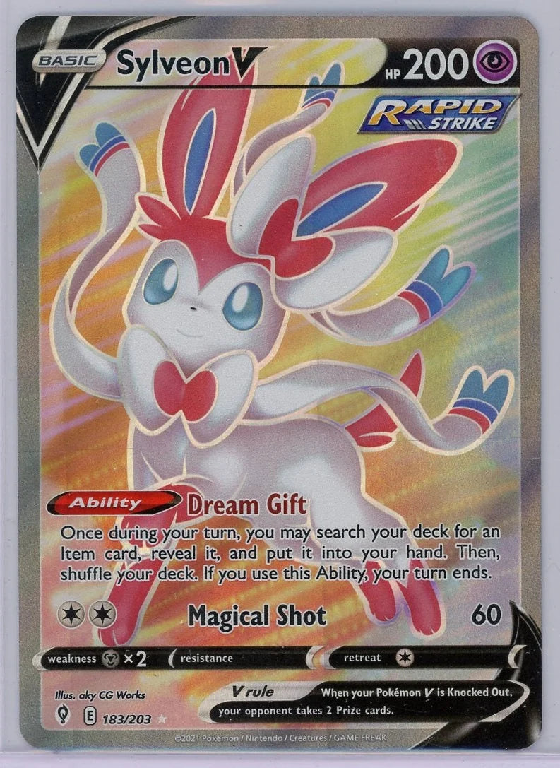 Sylveon V 2021 Pokémon Evolving Skies Full-Art #183/203