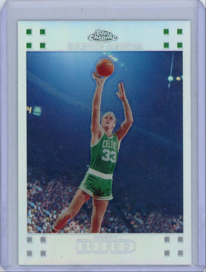 Larry Bird 2007 Topps Chrome refractor #'d 098/999