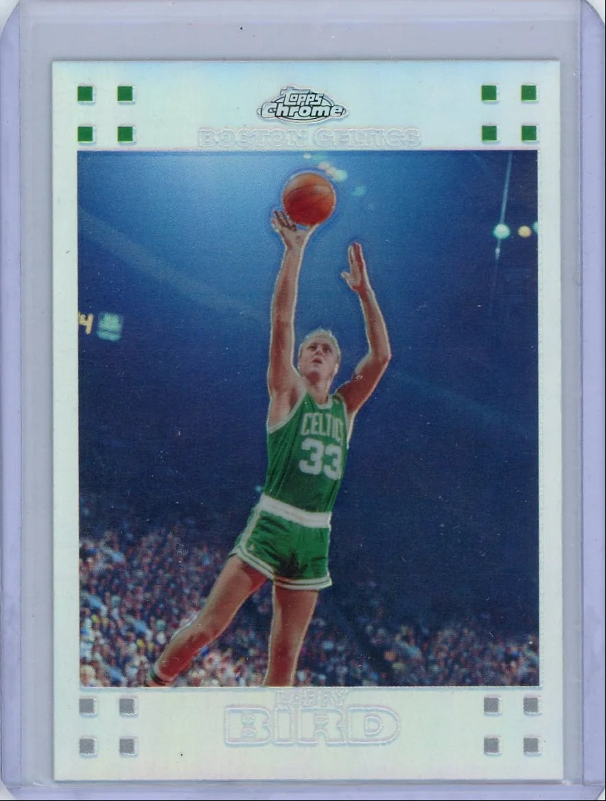 Larry Bird 2007 Topps Chrome refractor #'d 098/999