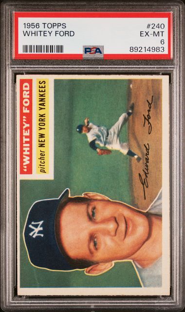 Whitey Ford 1956 Topps #240 PSA 6