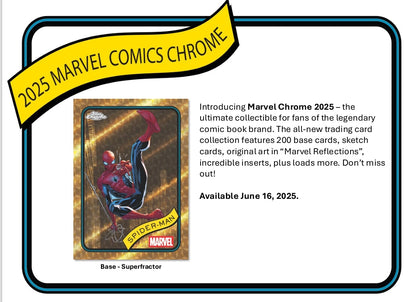2025 Topps Chrome Marvel Blaster 40 Box Case