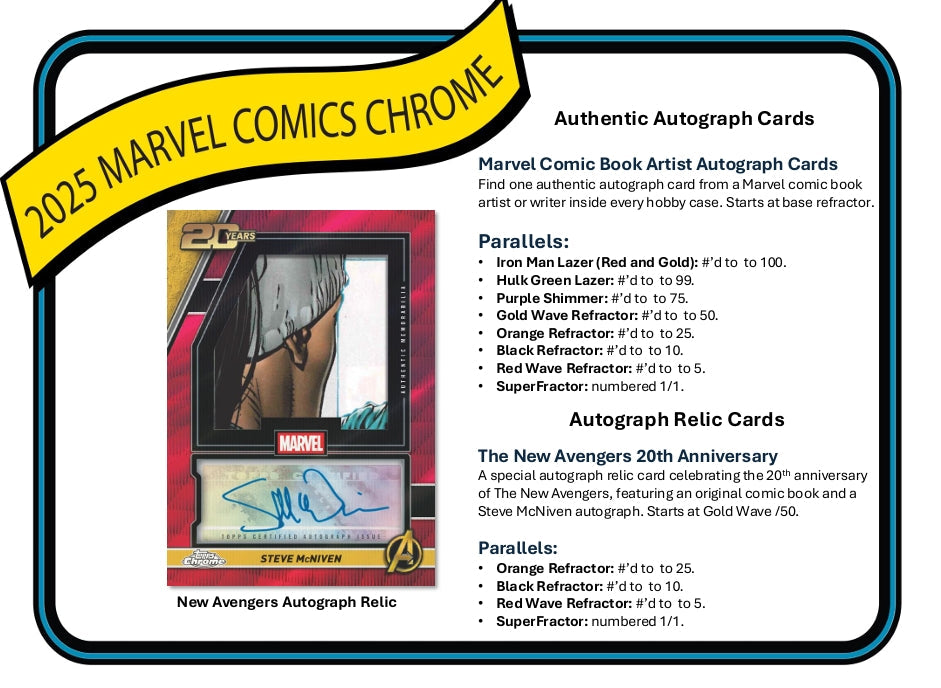 2025 Topps Chrome Marvel Blaster 40 Box Case