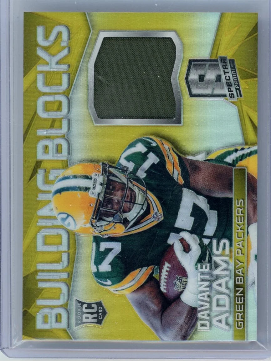 Davante Adams 2014 Panini Spectra Building Blocks gold prizm RC #'d 03/25