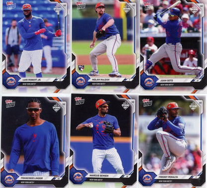 2026 MLB Topps Now New York Mets 11-Card Team Set