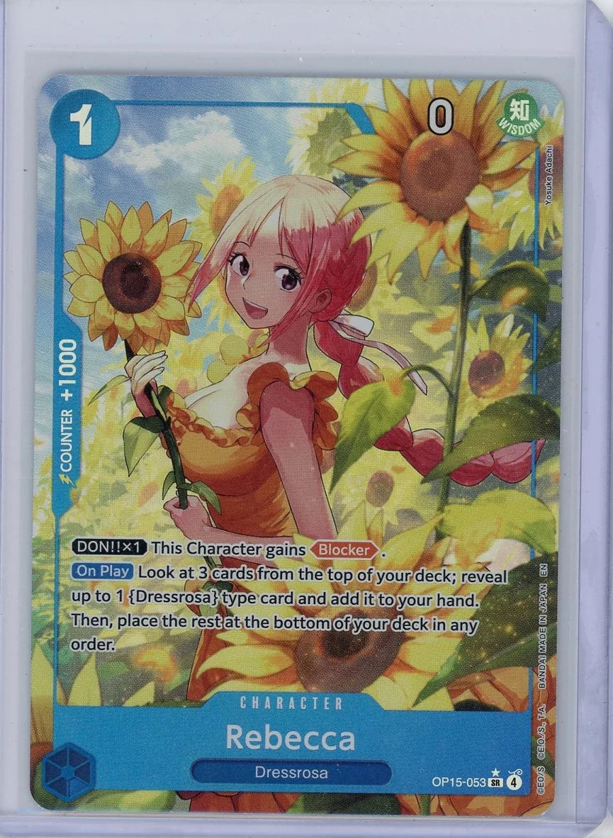 Rebecca One Piece OP15-053 Secret Rare Alternate Art
