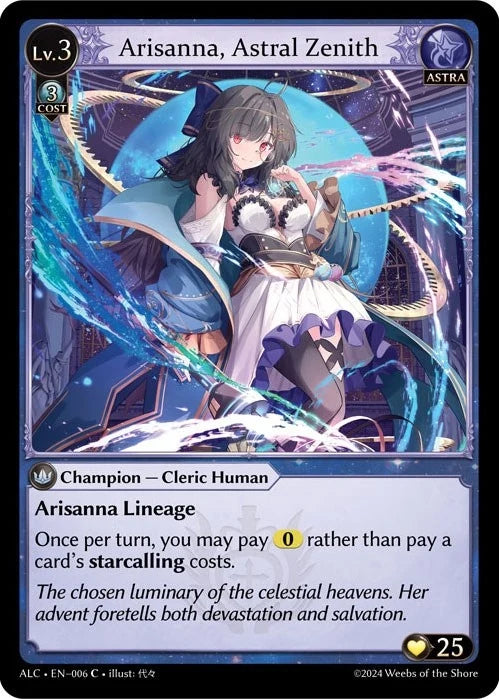 Arisanna, Astral Zenith (006) (Alchemical Revolution Starter Decks) (ALCSD)