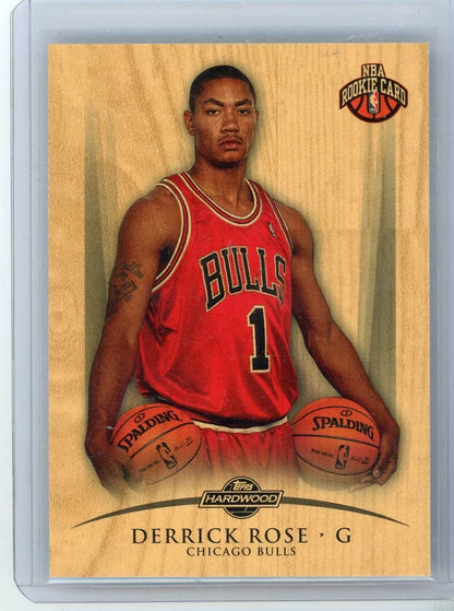 Derrick Rose 2008-09 Topps Hardwood Wood #'d 011/299 (2 balls)