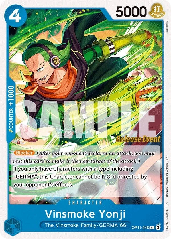 Vinsmoke Yonji (OP11-046) (A Fist of Divine Speed Release Event Cards) (OP11 RE)