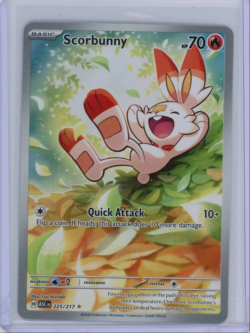 Scorbunny Pokémon Ascended Heroes Illustration Rare #225/217