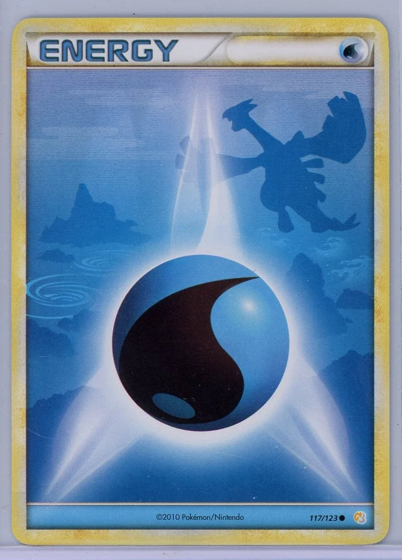 Water Energy (Lugia) Pokémon HeartGold SoulSilver Common #117/123