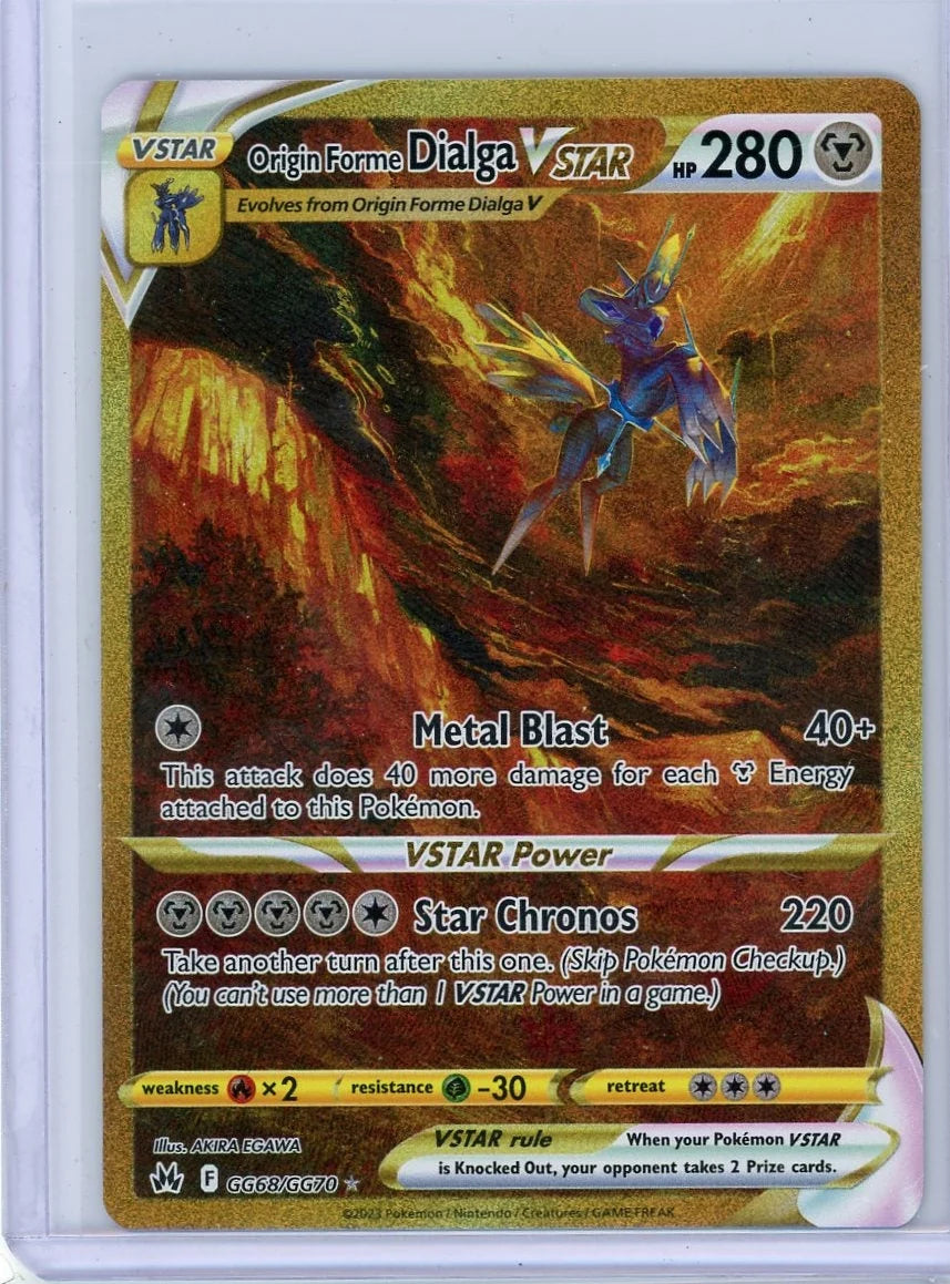 Origin Forme Dialga Vstar Pokémon Crown Zenith Galarian Gallery #GG68/GG70