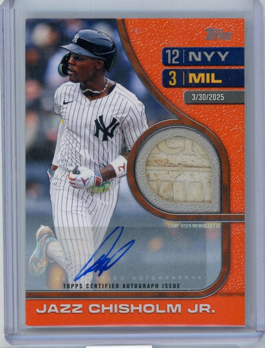 Jazz Chisholm Jr. 2026 Topps Series 2 Patch Autograph #'d 1/25