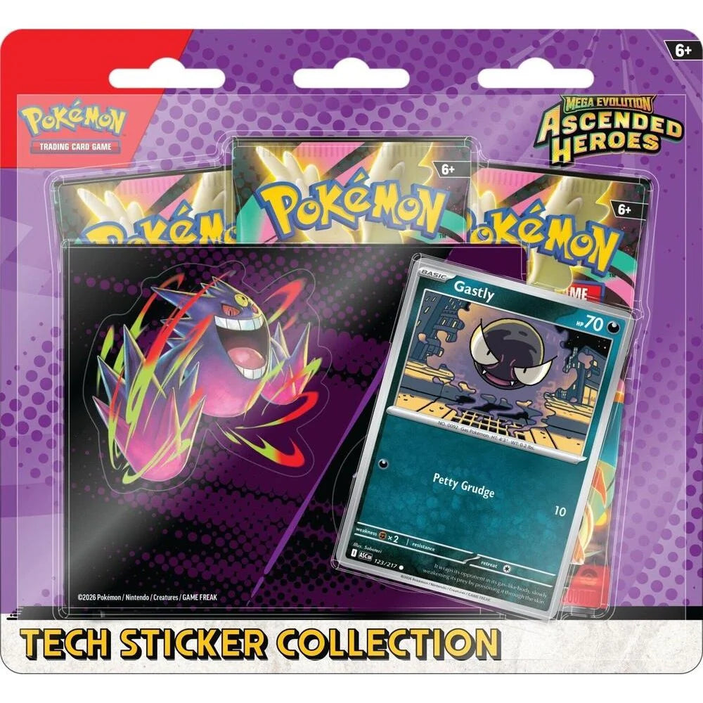 Pokémon TCG: Scarlet & Violet—Ascended Heroes Tech Sticker Collection (Gastly)