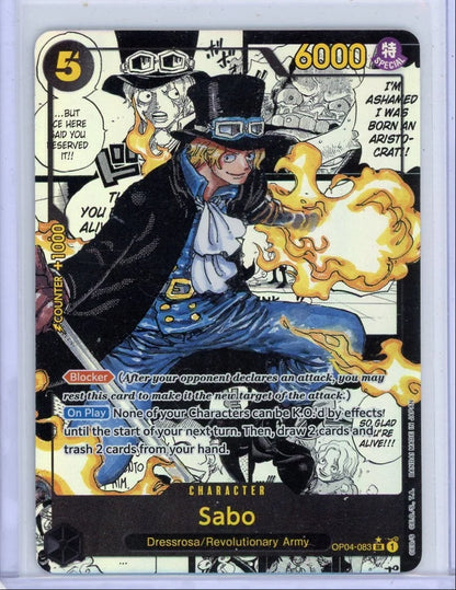 Sabo One Piece Manga Alt art #OP04-083